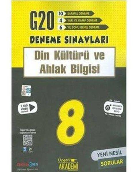 8.Sınıf LGS Din Kültürü ve Ahlak Bilgisi 20'li Deneme | Üçgen Akademi (İnce Kapak)  - Resim 1