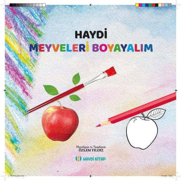 Haydi Meyveleri Boyayalım | Haydi Kitap (İnce Kapak)  - Resim 1