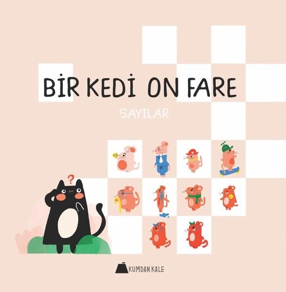 Bir Kedi On Fare-Sayılar | Kumdan Kale (İnce Kapak)  - Resim 1