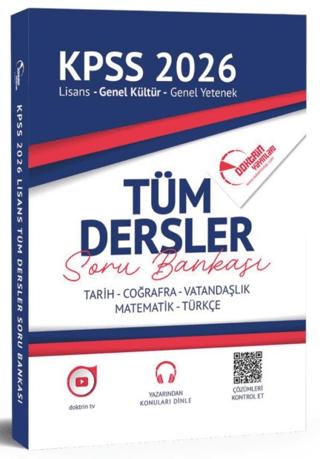 2026 KPSS Genel Kültür Yetenek Tüm Dersler Tek Kitap Soru Bankası