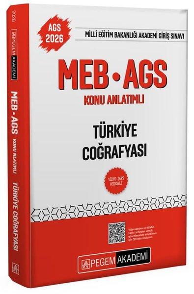 2026 MEB - AGS Konu Anlatımlı Türkiye Coğrafyası | Pegem Akademi Yayıncılık (İnce Kapak)  - Resim 1