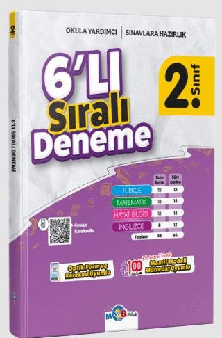 2. Sınıf 6'lı Sıralı Deneme | Mavi Boncuk Akademi (Ciltsiz)  - Resim 1