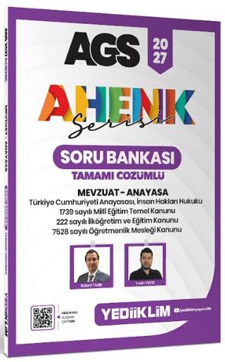 2027 AGS Ahenk Serisi Mevzuat - Anayasa Tamamı Çözümlü Soru Bankası | Yediiklim Yayınları (Ciltsiz)  - Resim 1