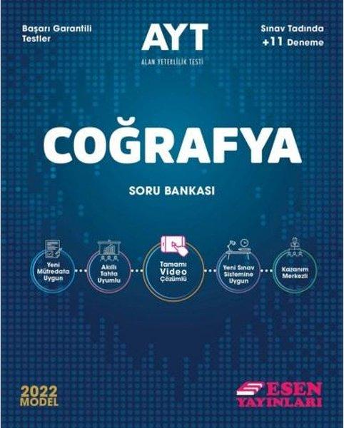 2022 AYT Coğrafya Soru Bankası | Esen Yayıncılık - Eğitim (İnce Kapak)  - Resim 1