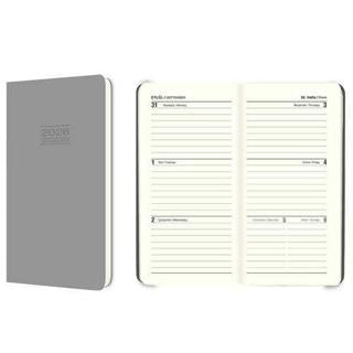 Keskin Color 2026 - 8x16 Ciltli Haftalık Cep Ajandası - Gri | Keskin Color - Resim 1