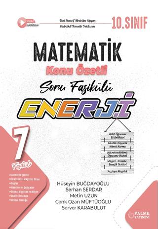 10. Sınıf Enerji Matematik Konu Özetli Soru Fasikülleri (7 Fasikül) | Palme Yayınları (Ciltsiz)  - Resim 1