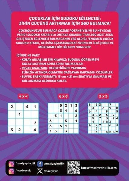Fenomen Çocuklar İçin Sudoku 6 - 8 Yaş - 3 | Maxi Yayıncılık (İnce Kapak)  - Resim 2