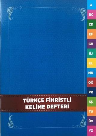 Türkçe Fihristli Kelime Defteri