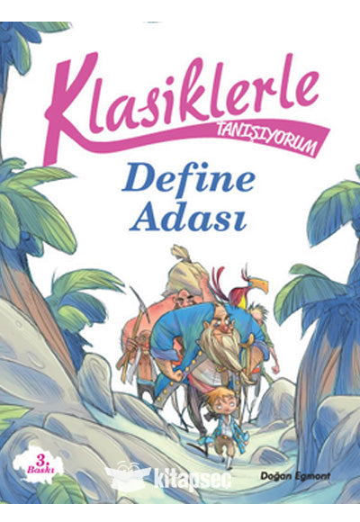 Klasiklerle Tanışıyorum Define Adası Doğan Egmont Yayıncılık - Pierdomenico Baccalario kitap kapağı