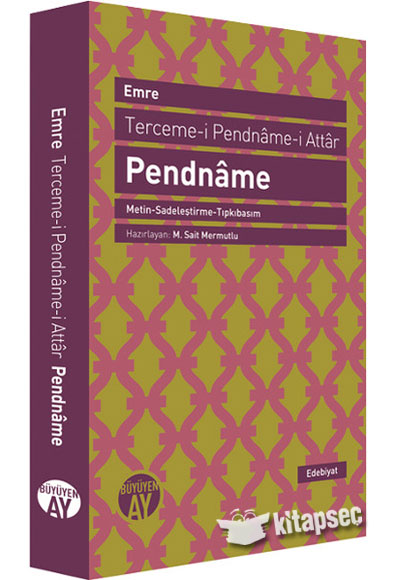Pendname - M. Sait Mermutlu kitap kapağı