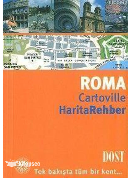 Roma / Cartoville Harita Rehber - Dost komisyon kitap kapağı
