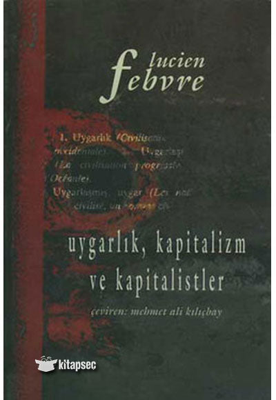 Uygarlık, Kapitalizm Ve Kapitalistl İmge Kitabevi - Lucien Febvre kitap kapağı