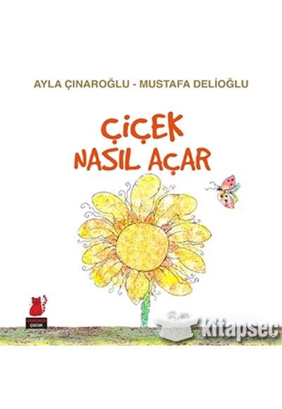 Çiçek Nasıl Açar Kırmızı Kedi Yayınevi - Ayla Çınaroğlu kitap kapağı