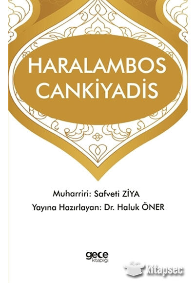 Haralambos Cankiyadis - Haluk Öner kitap kapağı