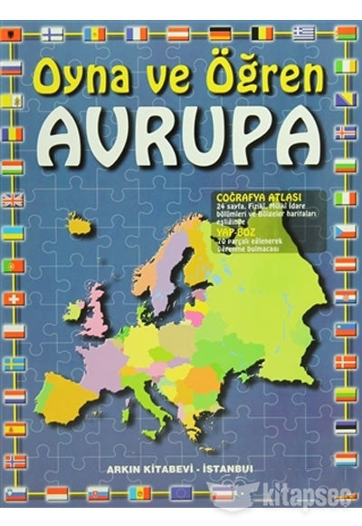 Oyna ve Öğren Avrupa Coğrafya Atlası - Kolektif kitap kapağı