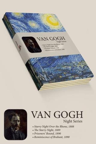 Van Gogh - Night Series A5 | Retronote - Resim 1