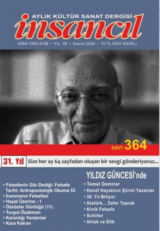İnsancıl Aylık Kültür Sanat Dergisi Sayı: 364 Kasım 2020 | İnsancıl Dergisi Yayınları (Ciltsiz)  - Resim 1