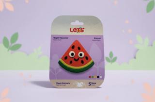 Let’s Mini Changelle 5 Renk Neşeli Meyveler Karpuz Oyun Hamuru 120g | Lets - Resim 1