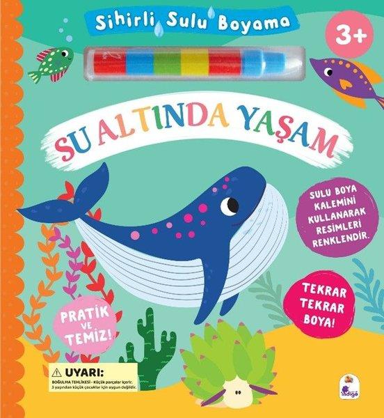 Su Altında Yaşam - Sihirli Sulu Boyama | İndigo Çocuk (Ciltli)  - Resim 1