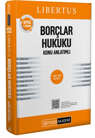 KPSS A Grubu Libertus Borçlar Hukuku Konu Anlatımlı | Pegem Akademi Yayıncılık (Ciltsiz)  - Resim 1