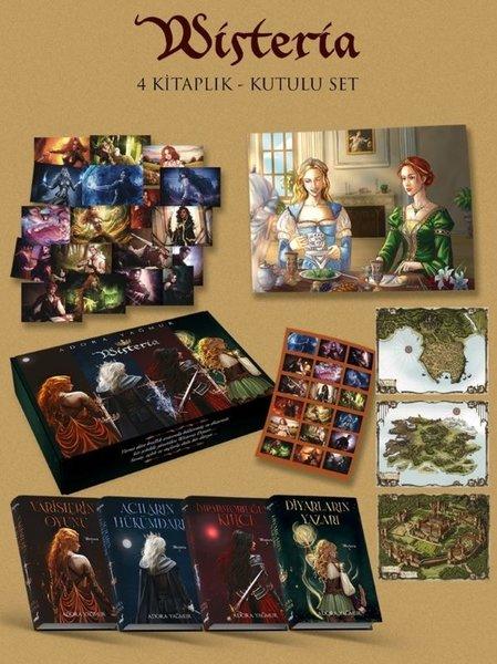 Wisteria Serisi Seti - 4 Kitap Takım - Hediyeli Kutu | İndigo Kitap (Ciltli)  - Resim 1