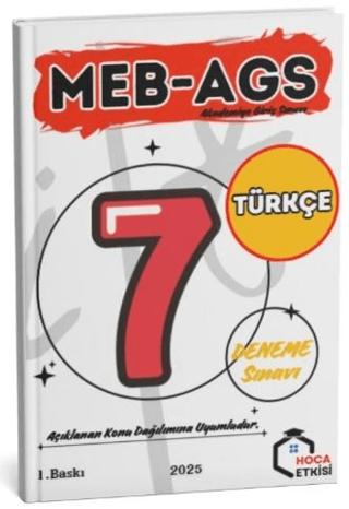 2025 MEB-AGS Sözel Yetenek Türkçe 7 Deneme