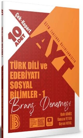 2026 AYT Türk Dili ve Edebiyatı Sosyal Bilimler - 1 Çek Kopar 10'lu