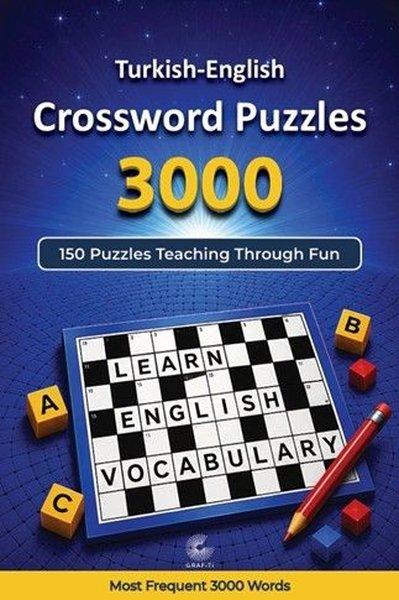 Turkish - English Crossword Puzzles 3000 | Grafiti Yayınları (İnce Kapak)  - Resim 1