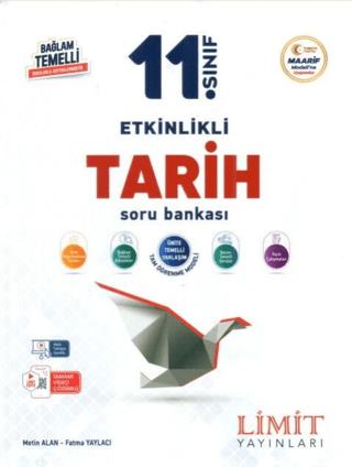 11. Sınıf Tarih Etkinlikli Soru Bankası | Limit Yayınları (Ciltsiz)  - Resim 1