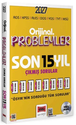 2027 KPSS AGS ALES DGS YGS TYT MSÜ Orijinal Problemler Son 15 Yıl Çıkmış Sorular | Yargı Yayınevi (Ciltsiz)  - Resim 1