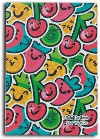 Happy Fruits Patterns Not Defteri | Note The Time - Resim 1