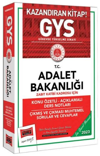 Yargı Yayınları 2023 Adalet Bakanlığı Zabıt Katibi Kadrosu İçin Konu Özetli Açıklamalı Ders Notları Çıkmış ve Çıkması Muhtemel Sorular ve Cevaplar | Yargı Yayınevi (Ciltsiz)  - Resim 1