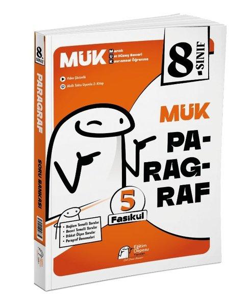 8. Sınıf Mük Paragraf Fasikül Soru Bankası | Eğitim Deposu (İnce Kapak)  - Resim 1