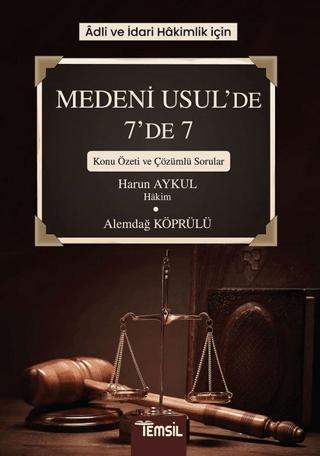 Adli ve İdari Hakimlik İçin Medeni Usul’de 7’de 7 | Temsil Kitap (Ciltsiz)  - Resim 1