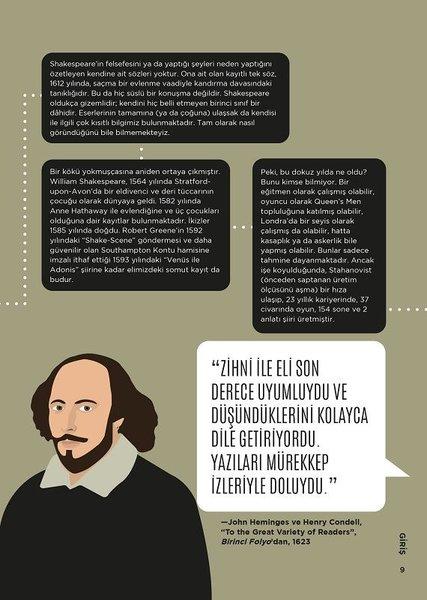 Biyografik Shakespeare - Grafiklerle İz Bırakan Hayatlar | Nepal Kitap (Ciltli)  - Resim 5