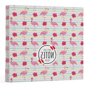Flamingo 2 - Çizgisiz Yan Boyamalı Defter | Vivago Art - Resim 1
