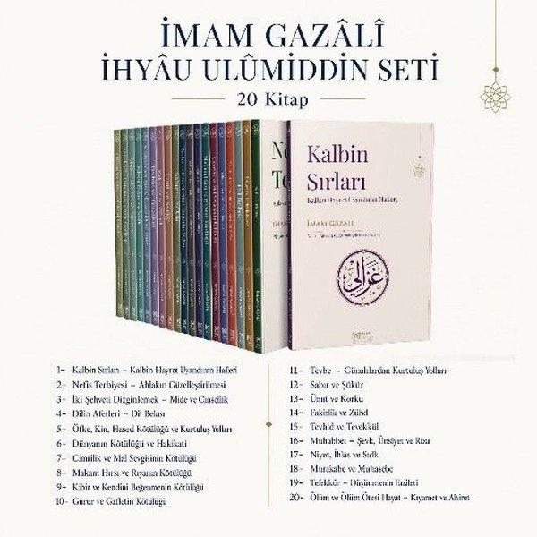 Nefis ve Kalp Terbiyesi Külliyatı - İmam Gazali İhyau Ulumiddin Seti - 20 Kitap Takım | Miras Yayınları (İnce Kapak)  - Resim 1