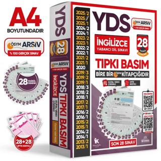 2026 YDS İngilizce ÖSYM Tıpkı Basım Çıkmış Soru Deneme Paketi 28li Dijital Çözümlü Fasikül SETİ