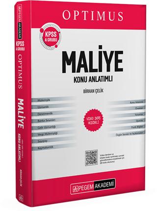 KPSS A Grubu Optimus Maliye Konu Anlatımı