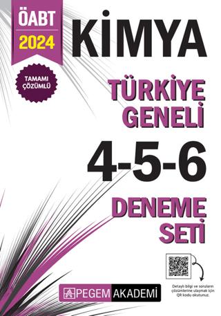 2024 KPSS ÖABT Kimya Tamamı Çözümlü Türkiye Geneli 4-5-6 (3'lü Deneme Seti) | Pegem Akademi Yayıncılık (Ciltsiz)  - Resim 1
