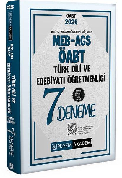 2026 MEB AGS ÖABT Türk Dili ve Edebiyatı Öğretmenliği Tamamı Çözümlü 7 Deneme | Pegem Akademi Yayıncılık (İnce Kapak)  - Resim 1