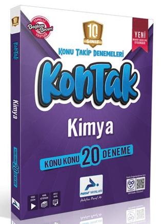 10. Sınıf Kimya Kontak Deneme | Paraf Yayınları (Ciltsiz)  - Resim 1