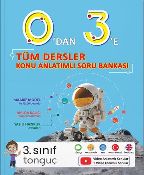 0'dan 3'e Tüm Dersler Konu Anlatımlı Soru Bankası | Tonguç Akademi (İnce Kapak)  - Resim 1