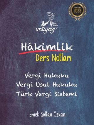 İmtiyaz Hakimlik Ders Notları - Vergi Hukuku Vergi Usul Hukuku Türk Vergi Sistemi | Temsil Kitap (Ciltsiz)  - Resim 1