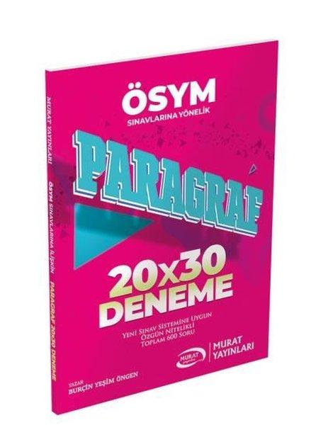 TYT Paragraf 20x30 Deneme - ÖSYM Sınavlarına Yönelik | Murat Yayınları (İnce Kapak)  - Resim 1