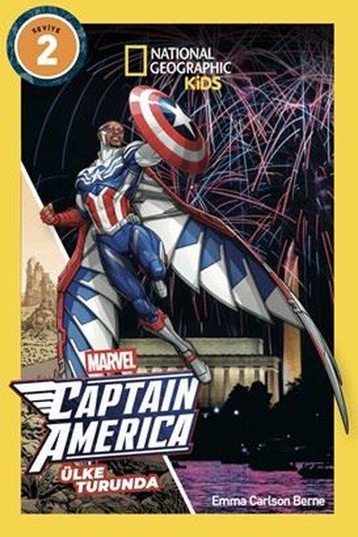 National Geographic Kids - Marvel Captain America: Ülke Turunda Seviye 2 | Beta Kids (İnce Kapak)  - Resim 1