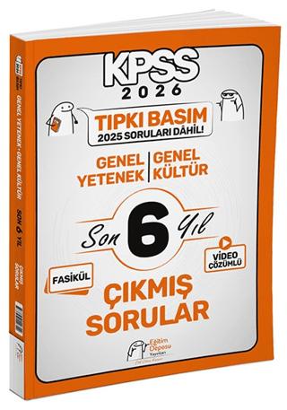 2026 KPSS Genel Yetenek Genel Kültür Tıpkı Basım Son 6 Yıl Çıkmış Sorular