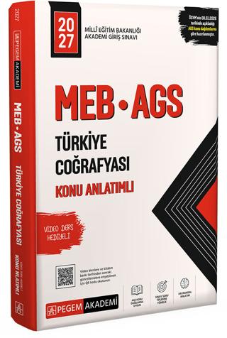 2027 MEB AGS Konu Anlatımlı Türkiye Coğrafyası | Pegem Akademi Yayıncılık (Ciltsiz)  - Resim 1