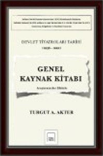 Genel Kaynak Kitabı | Mitos Boyut Yayınları - Tiyatro Dizisi (İnce Kapak)  - Resim 1