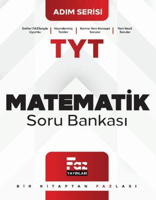 TYT Adım Serisi Matematik Soru Bankası | Faz Yayınları (Ciltsiz)  - Resim 1